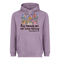 Lavender his mercies are new every morning Heavyweight Hoodie - MaliasSmallBusiness