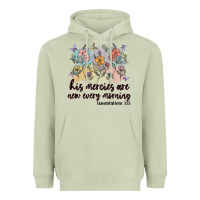Matcha his mercies are new every morning Heavyweight Hoodie - MaliasSmallBusiness