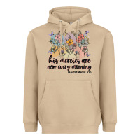 Mushroom his mercies are new every morning Heavyweight Hoodie - MaliasSmallBusiness