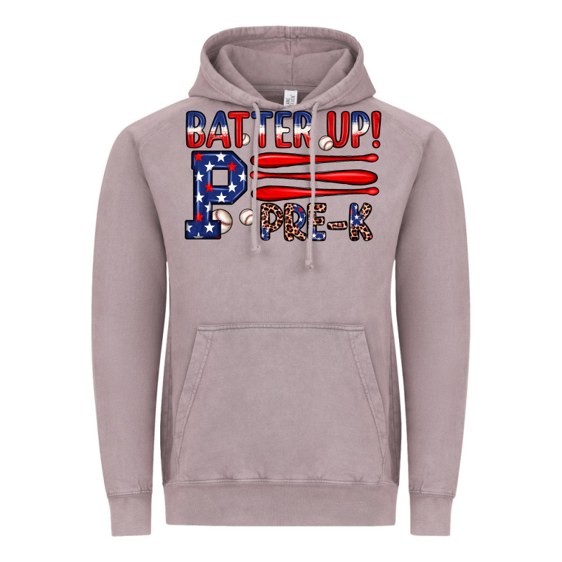 Batter Up Pre K Vintage Hoodie by JahusDesignShop | Teevron