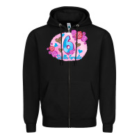 Black back to school flowers sixth grade 3200x2400 Zipper Hoodie - AdoDesignShop