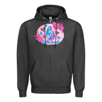Charcoal Heather back to school flowers sixth grade 3200x2400 Zipper Hoodie - AdoDesignShop