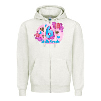 Oatmeal Heather back to school flowers sixth grade 3200x2400 Zipper Hoodie - AdoDesignShop
