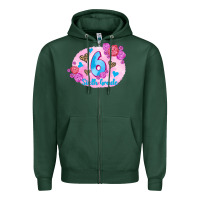 Sports Green back to school flowers sixth grade 3200x2400 Zipper Hoodie - AdoDesignShop