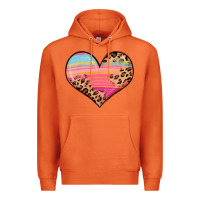 Carrot valentine s day colorful heart Premium Hoodie - LillyAllenDesigns