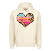 Sandshell valentine s day colorful heart Premium Hoodie - LillyAllenDesigns
