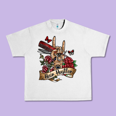 Hair Hustler 3 Urban Heavy Tee Designed By Sublimationcraftshop