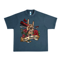 Midnight Navy hair hustler 3 Urban Heavy Tee - SublimationCraftShop