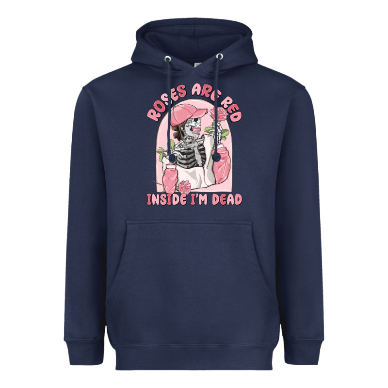 Roses Are Red Inside I'm Dead Heavyweight Hoodie by MaliasSmallBusiness | Teevron