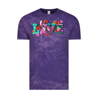 Cloud Purple love stitch Vintage Tee - AdoDesignShop