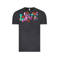 Vintage Black love stitch Vintage Tee - AdoDesignShop
