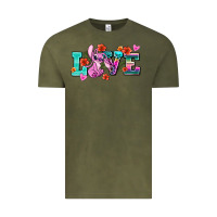 Vintage Olive love stitch Vintage Tee - AdoDesignShop