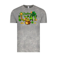 Cloud Rock feeling lucky Vintage Tee - FaDigitalArtStudio