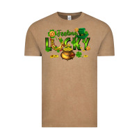 Vintage Coffee feeling lucky Vintage Tee - FaDigitalArtStudio