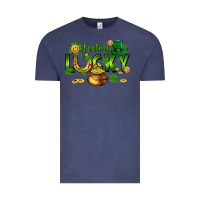 Vintage Denim feeling lucky Vintage Tee - FaDigitalArtStudio