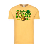 Vintage Mustard feeling lucky Vintage Tee - FaDigitalArtStudio