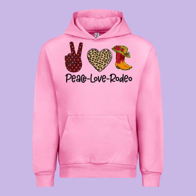 Peace Love Rodeo Urban Hoodie Designed By Bettercallsaul