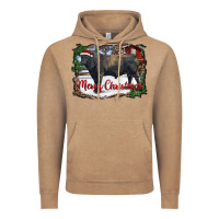 Vintage Coffee merry christmas black angus bull and farm Vintage Hoodie - RanaPortraitStore