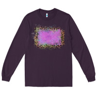 Plum Old Leopard Purple Glitter Frame Long Sleeve Tee - Bettercallsaul