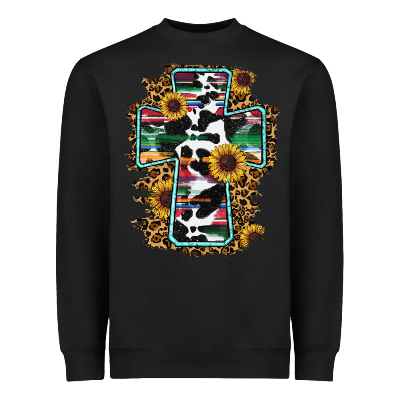 Western Cross Heavyweight Sweatshirt by RanaPortraitStore | Teevron