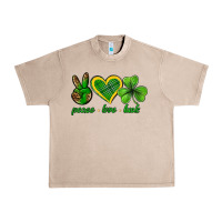French Oak peace love luck st. patricks day nePeace love luck Urban Heavy Tee - Neo Western