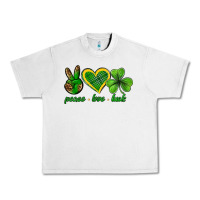 Lunar Rock peace love luck st. patricks day nePeace love luck Urban Heavy Tee - Neo Western