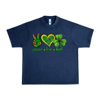 Navy peace love luck st. patricks day nePeace love luck Urban Heavy Tee - Neo Western
