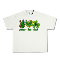 Pistachio peace love luck st. patricks day nePeace love luck Urban Heavy Tee - Neo Western