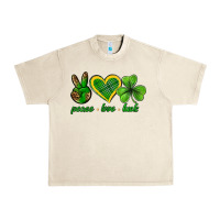 Sandshell peace love luck st. patricks day nePeace love luck Urban Heavy Tee - Neo Western