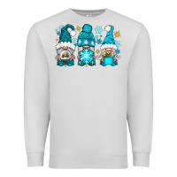 Dove Grey winter gnomies Premium Sweatshirt - NancyCooperArtShop