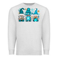 Oatmeal Heather winter gnomies Premium Sweatshirt - NancyCooperArtShop