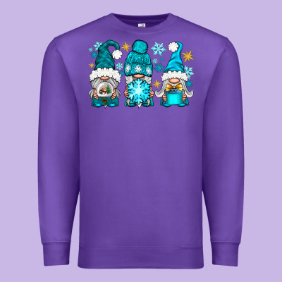 Winter Gnomies Premium Sweatshirt Designed By Nancycooperartshop