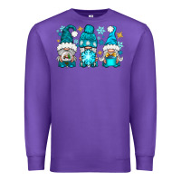 Purple winter gnomies Premium Sweatshirt - NancyCooperArtShop