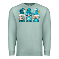 Seafoam winter gnomies Premium Sweatshirt - NancyCooperArtShop