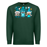 Sports Green winter gnomies Premium Sweatshirt - NancyCooperArtShop
