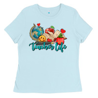 Baby Blue teacher life Ladies Tee - AdoDesignShop