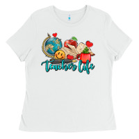 White teacher life Ladies Tee - AdoDesignShop