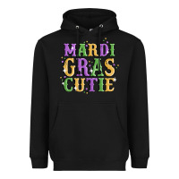Black mardi gras cutie Heavyweight Hoodie - MaliasSmallBusiness