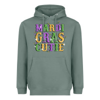 Sage mardi gras cutie Heavyweight Hoodie - MaliasSmallBusiness