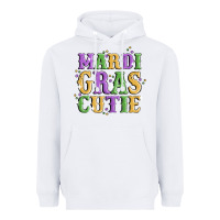 White mardi gras cutie Heavyweight Hoodie - MaliasSmallBusiness