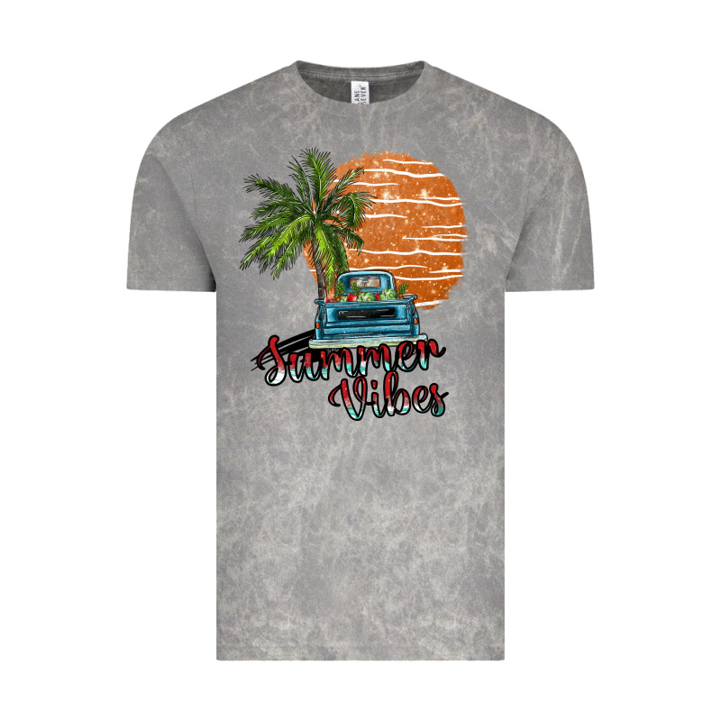 Summer Vibes Vintage Tee by SublimationCraftShop | Teevron