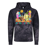 Cloud Black hello summer drinks Vintage Hoodie - texasbilliewilder