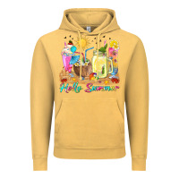 Vintage Mustard hello summer drinks Vintage Hoodie - texasbilliewilder
