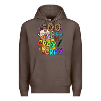 Coffee 100 days of cray cray Premium Hoodie - LillyAllenDesigns