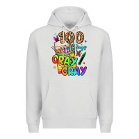 Dove Grey 100 days of cray cray Premium Hoodie - LillyAllenDesigns