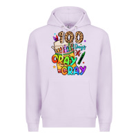 Lilac 100 days of cray cray Premium Hoodie - LillyAllenDesigns