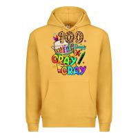 Mustard 100 days of cray cray Premium Hoodie - LillyAllenDesigns