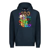 Navy 100 days of cray cray Premium Hoodie - LillyAllenDesigns