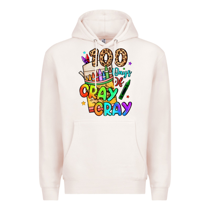 100 Days Of Cray Cray Premium Hoodie by LillyAllenDesigns | Teevron