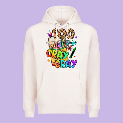 100 Days Of Cray Cray Premium Hoodie Designed By Lillyallendesigns